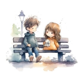 儿童水彩画