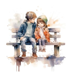 儿童水彩画
