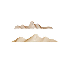 手绘山纹山峰山峦线条