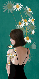 小邹菊唯美女性艺术挂画装饰画