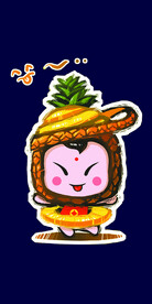 菠萝卡通图
