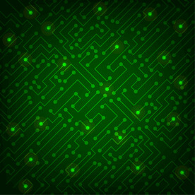 绿色电路背景