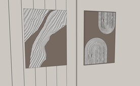 装饰画框模型