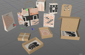 C4D模型 纸盒