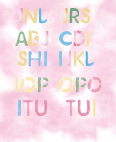 字母印花