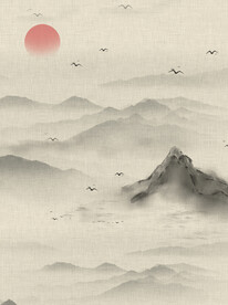 水墨画 古风 背景图片新中式 