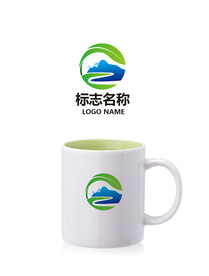 农业山水logo设计