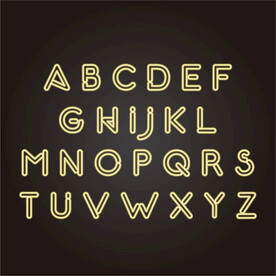 英文字母矢量