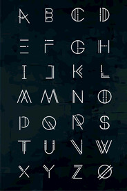 英文字母矢量