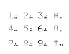 手机数字按键
