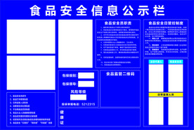 食品安全信息公示栏