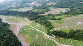 航拍乡村土地