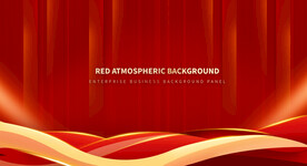 红色背景