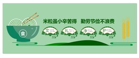 勤俭节约文化墙 勤俭节约展板