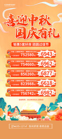 中秋国庆促销展架