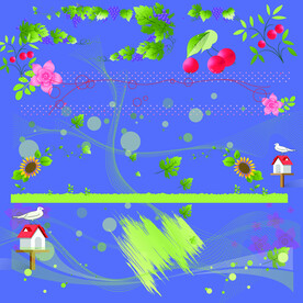           花边花纹 