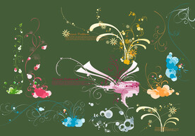           花边花纹 