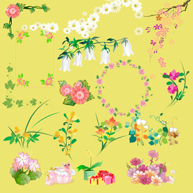           花边花纹 