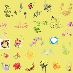           花边花纹 