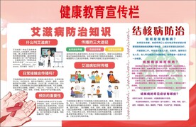 艾滋病防治宣传栏  结构病宣传