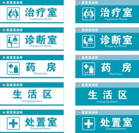 医院科室牌
