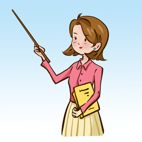  卡通女老师 