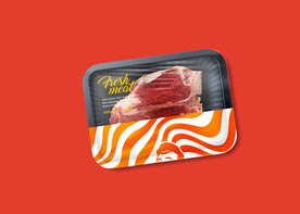 烤肉食品包装盒样机