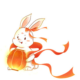 中秋节兔子素材