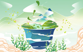 茶背景