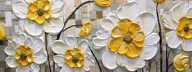 花卉浮雕装饰画