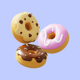 立体甜甜圈