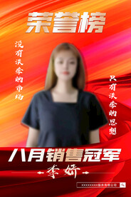 销冠海报