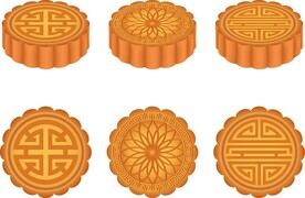 月饼矢量