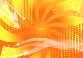 橙色射线背景图片