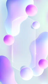 梦幻神秘圆形流体梦幻几何背景