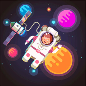 宇宙飞船卡通