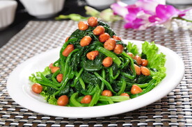 陈醋菠菜花生米