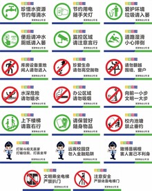 公共场所标识牌大全