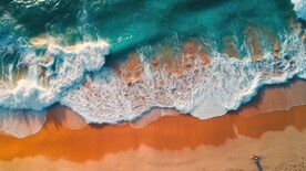 沙滩海浪