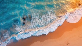 沙滩海浪