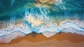 沙滩海浪