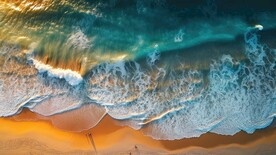 沙滩海浪