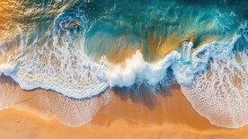 沙滩海浪