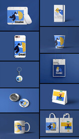 文创产品VI智能贴图样机