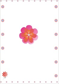 渐变小花