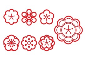 线条花朵