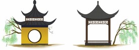 矢量凉亭