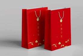 中秋手提袋文件为展开平面图