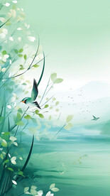 简约绿色清新背景