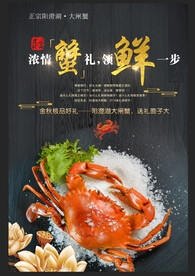 大闸蟹海报